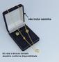 Imagem de Kit Relógio Feminino Quartz aço inox Pulseira elástica analógico Redondo + Conjunto Colar e Par Brincos Folheado a Prata