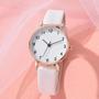 Imagem de Kit Relógio Feminino Quartz Branco E Dourado Com Pulseira