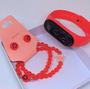 Imagem de Kit Relógio Infantil Digital Bracelete Prova Agua + Conjunto Pulseiras Infantis Miçangas Coloridas e Brincos Meninas