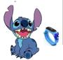 Imagem de Kit Relógio Infantil Digital Led Bracelete Silicone + Chaveiro Mini Boneco 3D Emborrachado Super Heróis Lilo Stitch