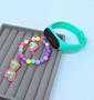 Imagem de Kit Relógio Infantil Digital Led Esportivo Bracelete Prova água Criança Menina + Pulseira Miçangas + Brincos + Anel
