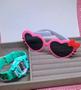 Imagem de Kit Relógio Infantil Digital Sports Menina Colorido + Óculos de Sol Gatinho Formato Coração com Laço Hello Kitty