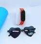 Imagem de Kit Relógio Infantil Led Bracelete Silicone Ajustável Esporte + Óculos de sol Coração Flexível Luxo Verão 2024 Tendência