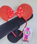 Imagem de Kit Relógio Infantil para Meninas Analógico 3D Silicone Desenho Miney Sports + Arquinho Tiara Orelhas Minnie Mouse