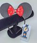 Imagem de Kit Relógio Infantil para Meninas Analógico 3D Silicone Desenho Miney Sports + Arquinho Tiara Orelhas Minnie Mouse