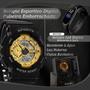 Imagem de Kit Relógio Masculino QUEBEC AnaDigi DG006 - Preto e Dourado + Relógio M4