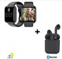 Imagem de Kit Relogio Smartwatch Inteligente Y68 plus mais Fone inPods 12 Bluetooth