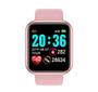 Imagem de Kit Relogio Smartwatch Inteligente Y68  Pro + Fone inPods 12 Bluetooth - Rosa
