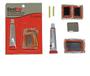 Imagem de Kit Reparo Camara Pneu Bike Bicicleta 7 Pç Remendo Cola