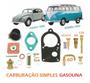 Imagem de Kit Reparo Carburador Simples Fusca Brasília Kombi 1500