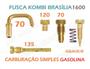 Imagem de Kit Reparo Carburador Simples Fusca Brasília Kombi 1600