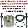 Imagem de Kit reparo com pistão + pino guia da pinça freio varga dianteiro gm s10 blazer g1 95 a 11 - toyota bandeirante 95 a 01