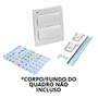 Imagem de Kit reposição tampa do quadro de distribuicao embutir branca 24 minidisjuntores - weg