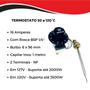 Imagem de Kit Resistência Marmiteiro Banho Maria 1000w 220v Com Controlador de Temperatura Até 120 Graus