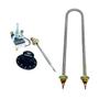 Imagem de Kit Resistência Marmiteiro Banho Maria 1000w 220v Com Controlador de Temperatura Até 120 Graus