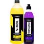 Imagem de Kit restaurax + shampoo automotivo limpeza v-mol vonixx 1,5l