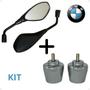 Imagem de Kit Retrovisor Bmw  F800 + Peso De Guidão Pcx 150 Cromado