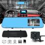 Imagem de Kit Retrovisor c/ Tela + Câmera Frontal e Ré Traseira Peugeot 307 Linhas Grade Dianteria