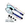 Imagem de Kit Retrovisor Pentagonal Esportivo Stallion R09 Azul para Moto Honda CBX 250 Twister 2016 2017 2018 2019