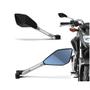 Imagem de Kit Retrovisor Pentagonal Esportivo Stallion R09 Prata para Moto Honda CB 1000R 2011 2012 2013 até 2019