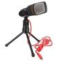 Imagem de Kit Ring Light 26cm Pro Usb com Tripé 2m + Selfie Stick + Microfone Condensador