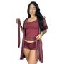 Imagem de Kit Robe Kimono com Short Doll Feminino Pijama Dia & Noite  030_790