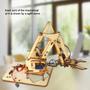 Imagem de Kit Robótico de Braço Mecânico 4DOF em Madeira para Arduino