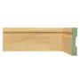 Imagem de Kit Rodapé de MDF 30 Barras Frisadas de 10cm x 2,40m Rende 72 Metros Moldufama