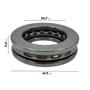 Imagem de Kit Rolamento Axial com Excentrico Came Base Oscilante Compatível com Lavajato Michelin MPX120B