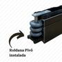 Kit Roldanas Pivo Soft ABS Inox Envidracamento Sacada - Shopping da Sacada Imagem de Kit Roldanas Pivo Soft ABS Inox Envidracamento Sacada