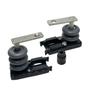 Kit Roldanas Pivo Soft ABS Inox Envidracamento Sacada - Shopping da Sacada Imagem de Kit Roldanas Pivo Soft ABS Inox Envidracamento Sacada