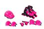 Imagem de Kit Roller Radical Rosa Completo infantil - BEL FIX