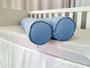Imagem de Kit Rolo Lateral 1,15m Mini Cama Com Zíper Cores Variadas - Azul