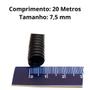 Imagem de Kit Rolo Tubo Espaguete Conduite Corrugado 4,5mm e 7,5mm 20 Metros De Cada Mangueira Preto Para Chicotes Fios Elétricos
