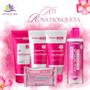 Imagem de Kit Rosa Mosqueta- 1 Água Micelar + 1 Sabonete + 1 Esfoliante + 1 Gel Antiressecamento + 1 Lenço Demaquilante- Dermachem