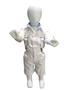 Imagem de Kit roupa bebê branco batizado 4 peças : camisa/bermuda/suspensório/ gravata ( tamanho 3/4 anos)