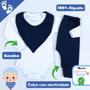 Imagem de Kit Roupa Bebê Menino Masculino Conjunto Body Manga Longa Comprida Calça Babador Bandana Babete Algodão c22974