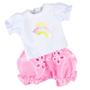 Imagem de Kit roupa boneca para baby alive - arco iris lesse - 5 pçs