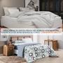Imagem de Kit Roupa Cama Edredom King Size Kristen 100% Algodao Dupla Face Estampado QUALITY
