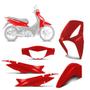 Imagem de Kit Roupa Carenagem 5 Peças Moto Honda Biz 125 Ano 2006 2007 2008 2009 2010 Pro Tork