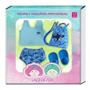 Imagem de Kit Roupa de Boneca Baby Alive e Little Mommy Sunga Tubarão Azul Laço de Fita