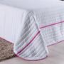 Imagem de Kit Roupa De Cama 5 Peças Queen Inove Love Branco/Pink