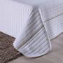 Imagem de Kit Roupa de Cama 5 Peças QUEEN Inove Nature Branco/Cáqui