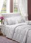 Imagem de Kit roupa de cama completo super luxo cobre leito colcha + jogo de lençol bordados casal queen 180 fios com 10 peças