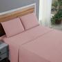 Imagem de Kit Roupa de Cama Queen Percal 200 Fios 100% Algodão com Elástico e Fronhas 4 Peças