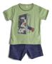 Imagem de Kit roupa infantil 3 Conjuntos - Short e Camiseta - Algodão Green
