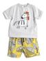 Imagem de Kit roupa infantil 3 Conjuntos - Short e Camiseta - Algodão Green