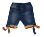 Imagem de Kit roupa infantil 3 peças Body Jeans E Conjunto - Short E Blusa