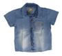 Imagem de Kit roupa infantil Camisa Jeans E Bermuda Algodão Infantil - 2 peças