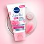 Imagem de Kit Sabonete Facial 3 em 1 150g + Tônico 200ml + Gel Creme Hidrante 50g Nivea Aqua Rose